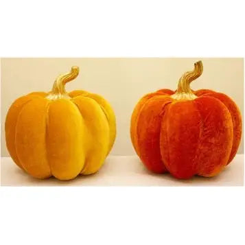 Velvet Pumpkin 24cm (2 Assorted - 1 SENT) - Autumn