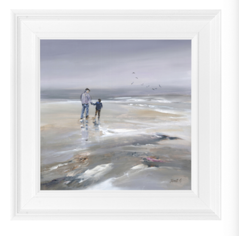 Beach Walk Small II - Framed Picture 39cm