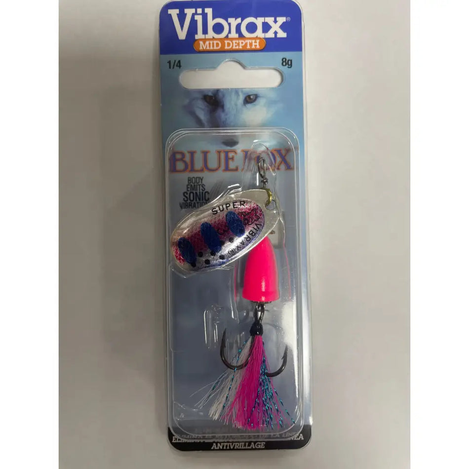 Vibrax Mid Depth Blue Fox Foxtail 1/4oz Fishing Lure - No.3