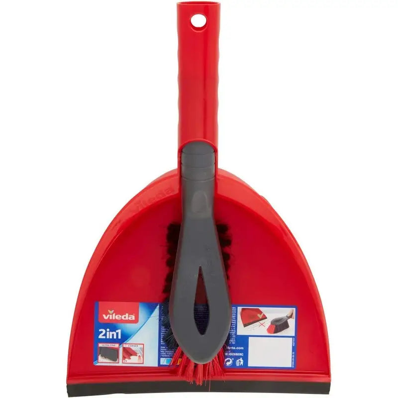 Vileda 2 in 1 Dustpan & Brush Set - Cleaning Products