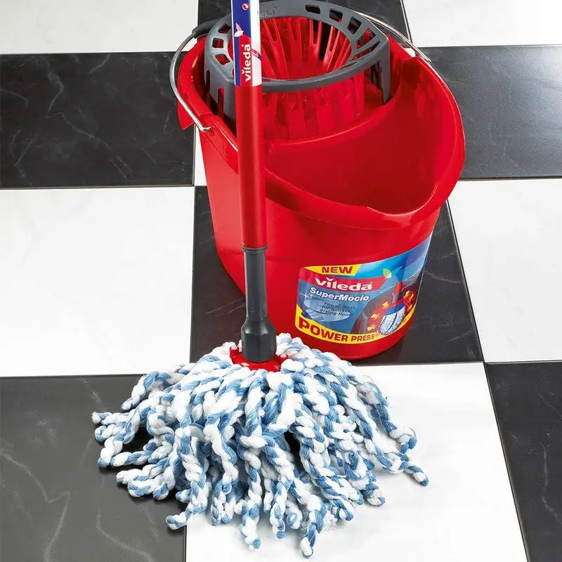 Vileda Supermocio Microfibre Floor Mop & Cotton Refill
