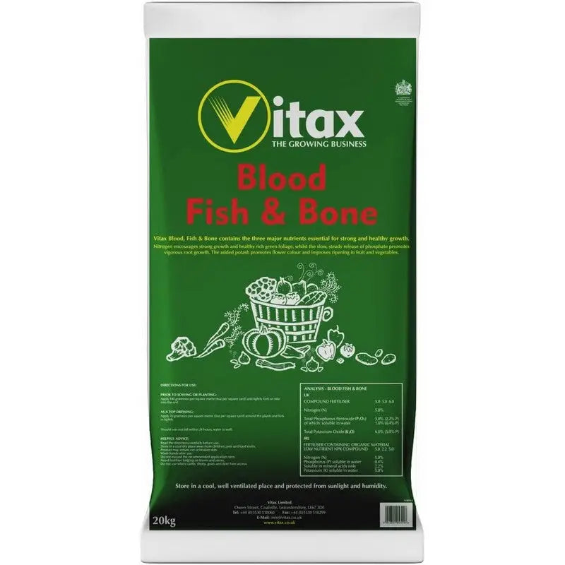 Vitax Blood Fish & Bone 20Kg - Fertilizer