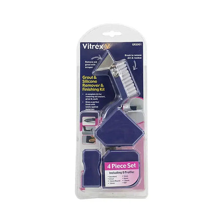 Vitrex Grout & Silicone Remover & Finishing Kit - DIY Tools
