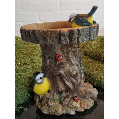 Vivid Arts Bird Care Treetrunk Feeder - Blue Tit - Giftware