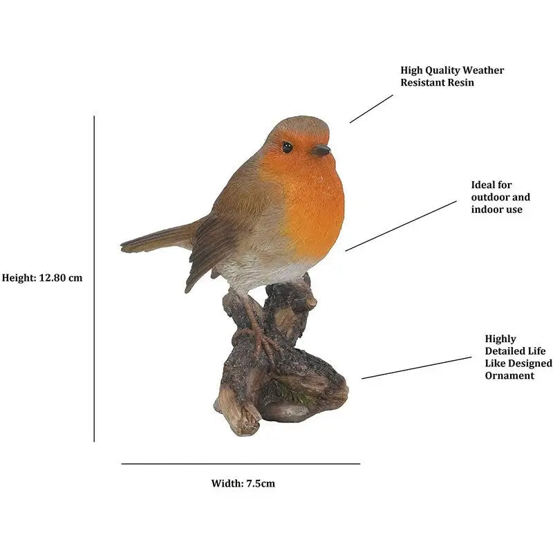 Vivid Arts British Birds Frost Resistant Robin Size F -