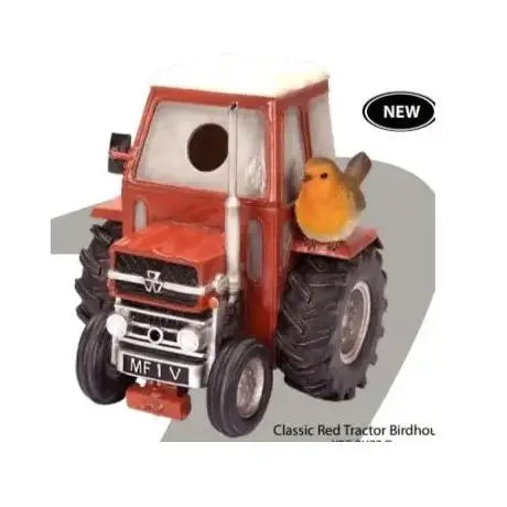 Vivid Arts Classic Red Tractor Birdhouse - Giftware