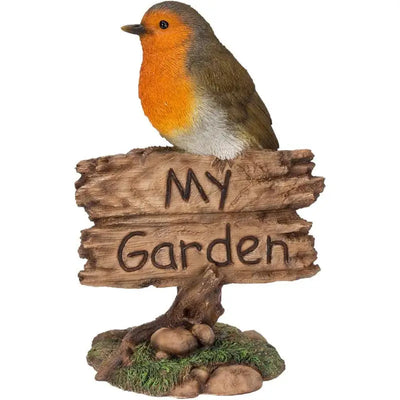 Vivid Arts My Garden Sign - Robin - Giftware