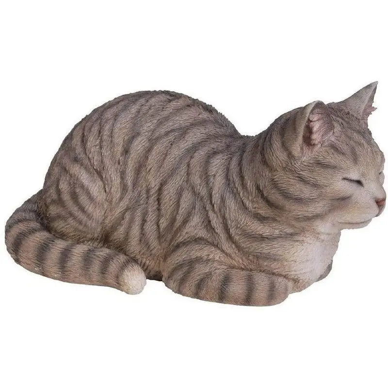 Vivid Arts Real Life Frost Resistant Dreaming Cat Tabby - B