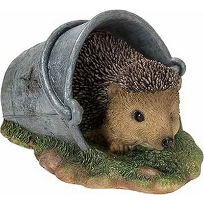 Vivid Arts Real Life - Hedgehog in Rusty Pail - Giftware