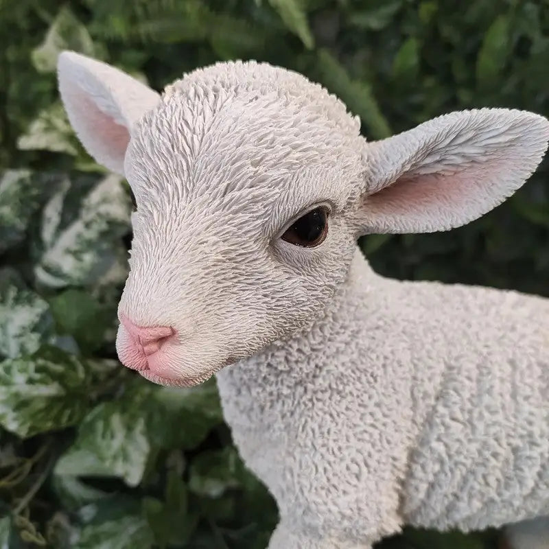 Vivid Arts Real Life - Standing White Lamb - L28 x W12 x