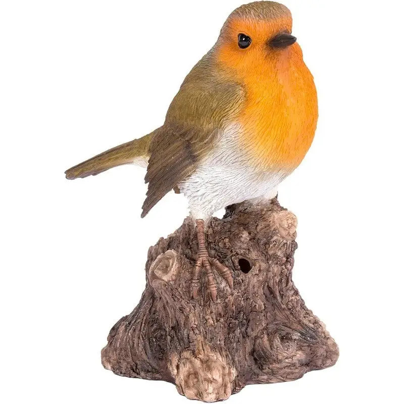 Vivid Arts Singing Robin on Stump - Giftware