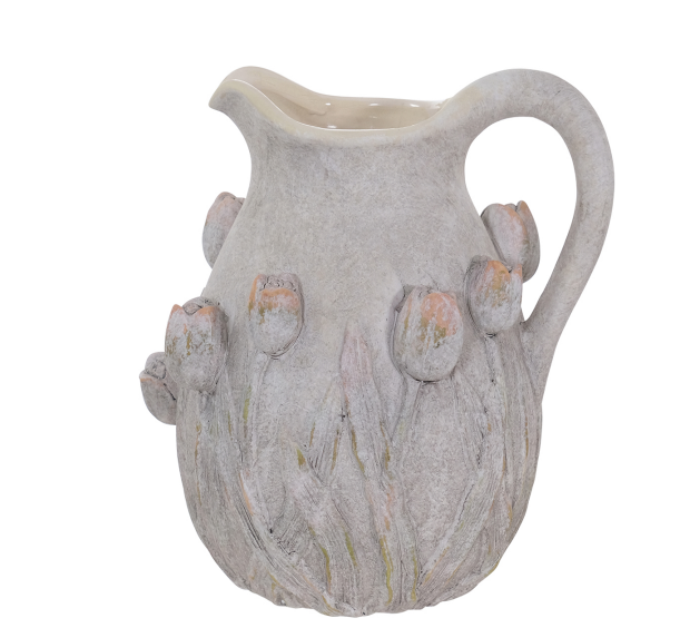 Ceramic Rose Jug 19x19x21cm