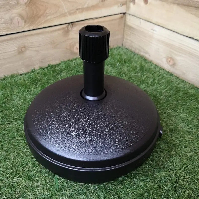 Ward Black Plastic Parasol Base - 33cm - Outdoor Living
