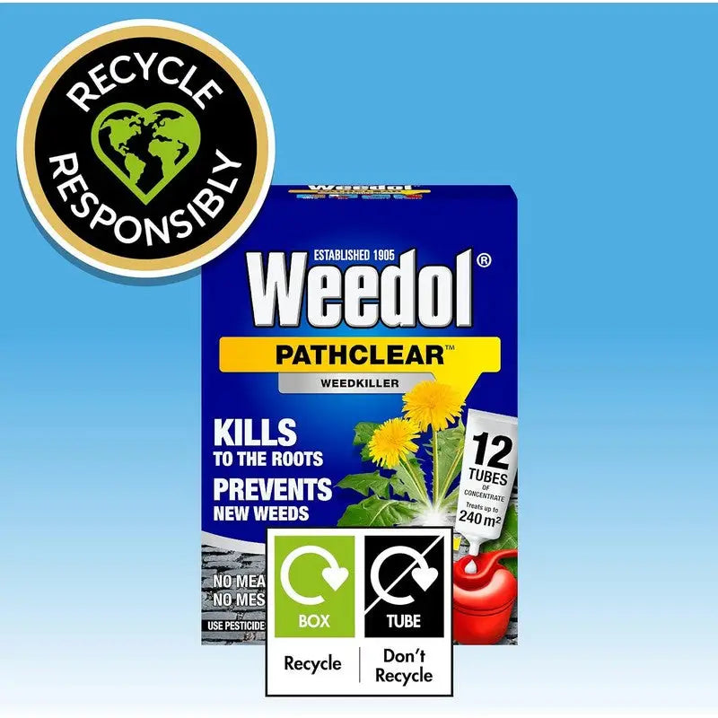Weedol Pathclear Concentrate Weedkiller Tubes - 6 Pack Weed