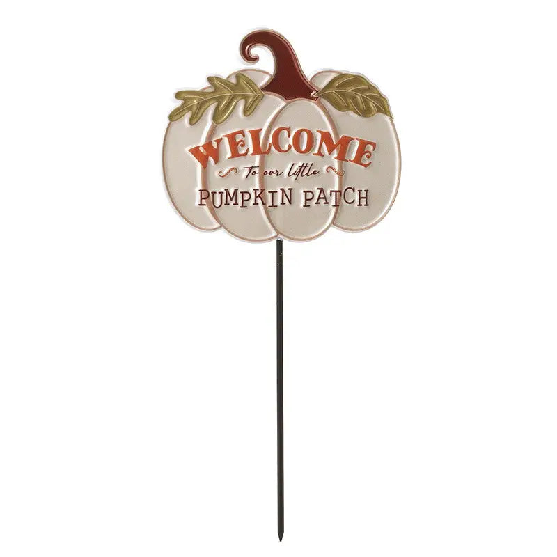 Welcome Pumpkin Patch Stake 30 x 14cm - Seasonal >> Autumn