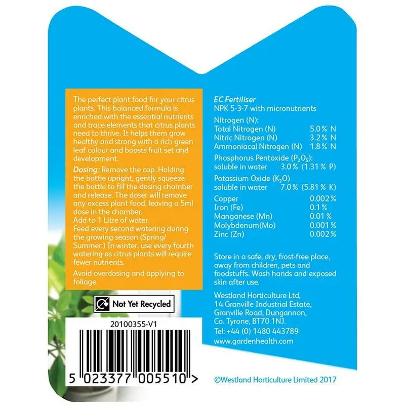 Westland Citrus Feed Concentrate - 200Ml - Gardening &