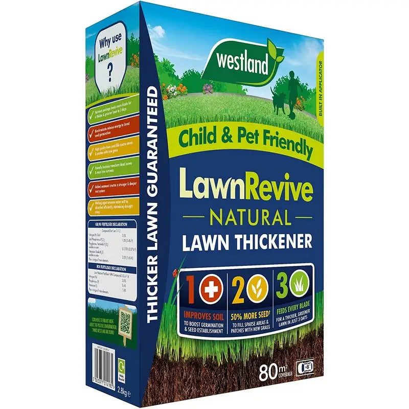 Westland Lawn Revive Natural - 80M2 - Gardening & Outdoors