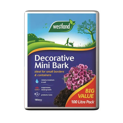 Westland Mini Chip Bark - 100 Litre Bale - 2 x 100L