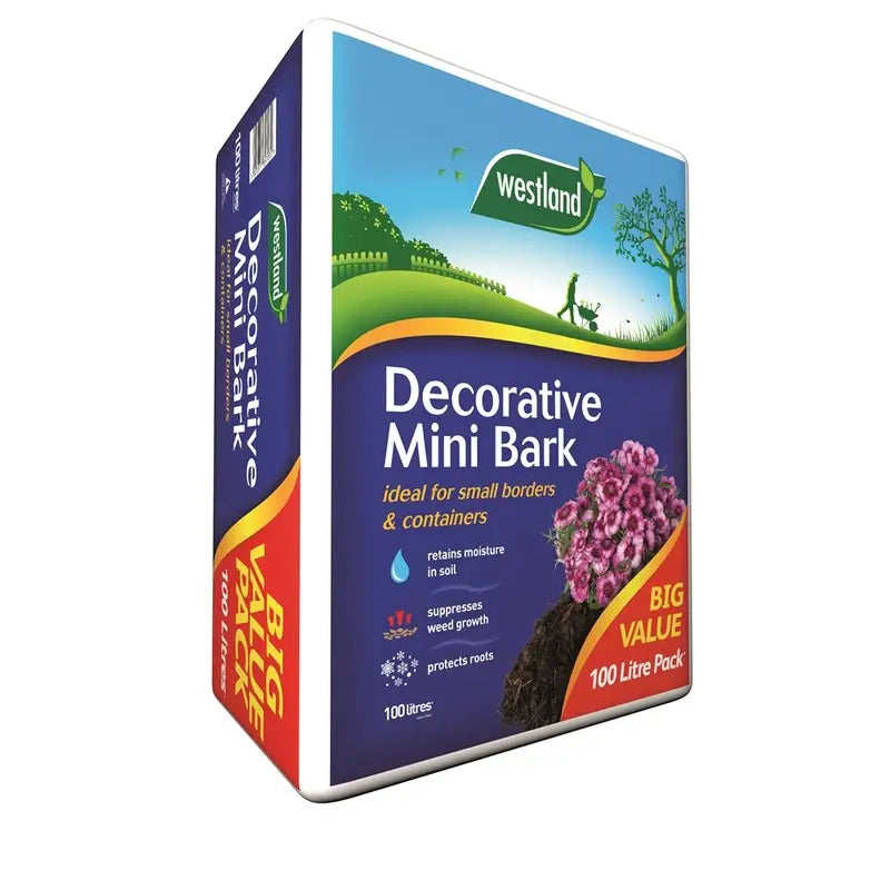 Westland Mini Chip Bark - 100 Litre Bale - Compost