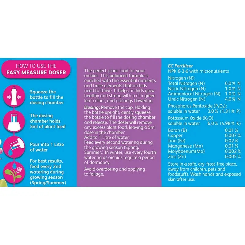 Westland Orchid Concentrated Feed - 200Ml - Gardening &