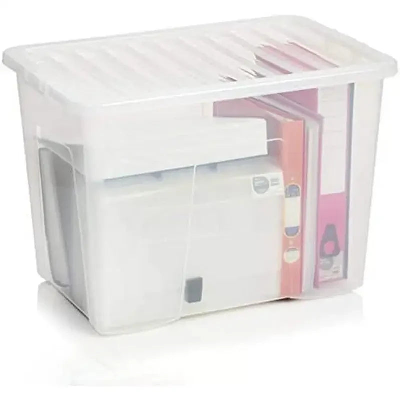 Wham Crystal Plastic Storage Box Clear - Assorted Sizes