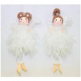 Whimsy White Fairy Bauble 18x6cm - 2 Assorted 1 Sent