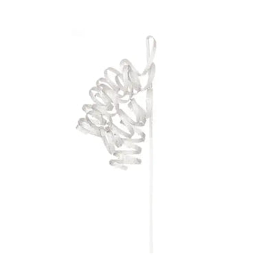 White Curly Glitter Stem 70cm - Seasonal >> Christmas >>