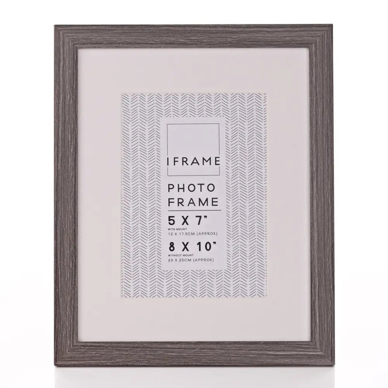 Widdop Iframe Dark Grey Flat Profile 8X10 - Picture Frames
