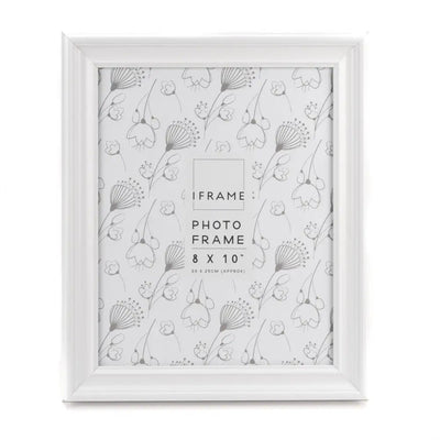 Widdop Iframe White Thick Wood Photo Frame 8 X 10 - Picture