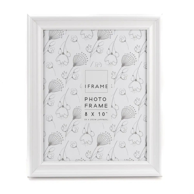 Widdop Iframe White Thick Wood Photo Frame 8 X 10 - Picture