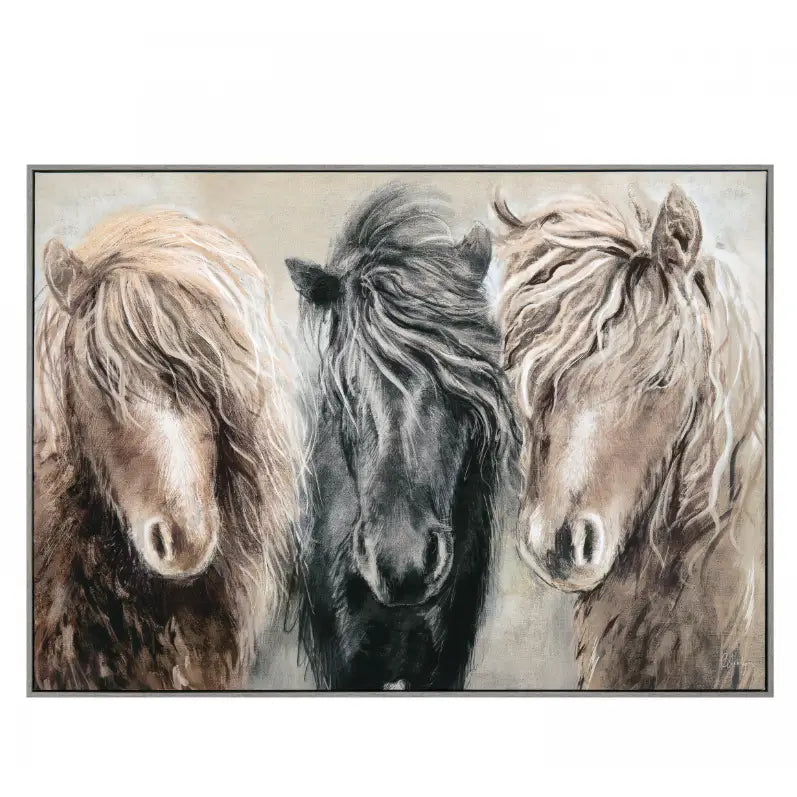 Windswept’ Shetlands Picture 70X50X3cm - Homeware >>