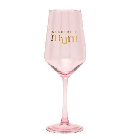 Confetti Wine Glass - Mum