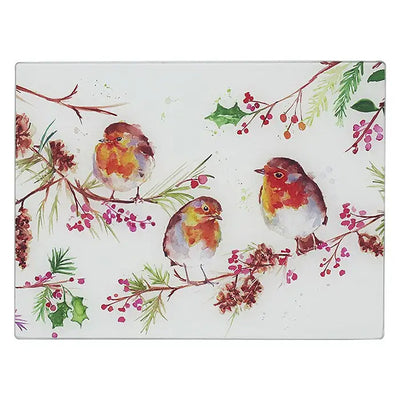 Winter Robin Jennifer Rose Cutting Board - Seasonal >>