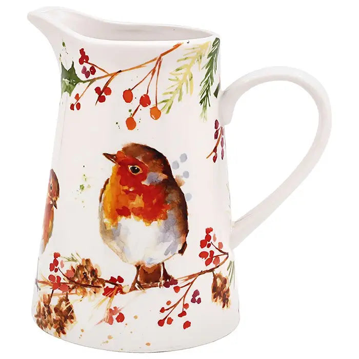 Winter Robin Jennifer Rose Jug - Seasonal >> Christmas >>