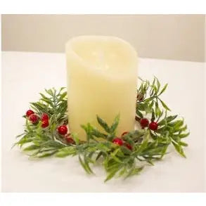 Winter Wisp Candle Ring 10cm (Candle Not Included)