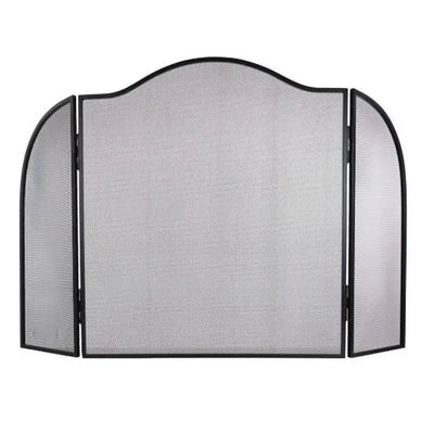 WJS Black Fire Screen 85cm - Fireside Fire Guards