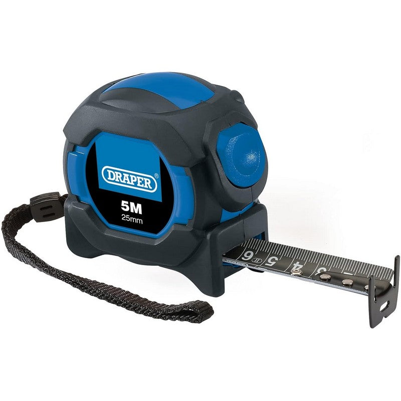 Draper 25mm Auto Lock Tape Measure - 5 Meter - 16ft