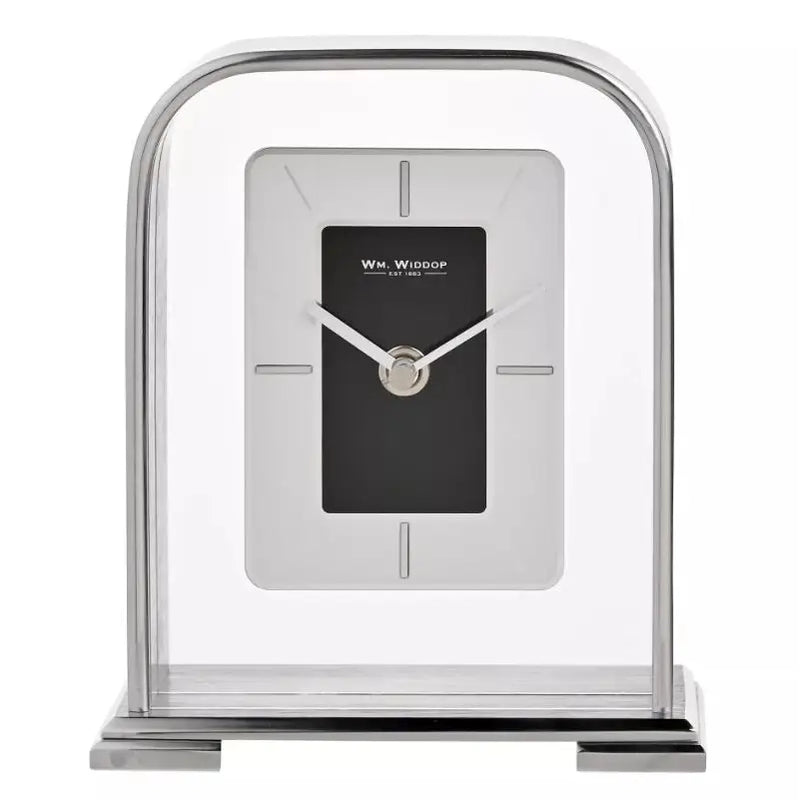 Wm. Widdop Arched Portrait Mantel Clock - 17 x 15cm