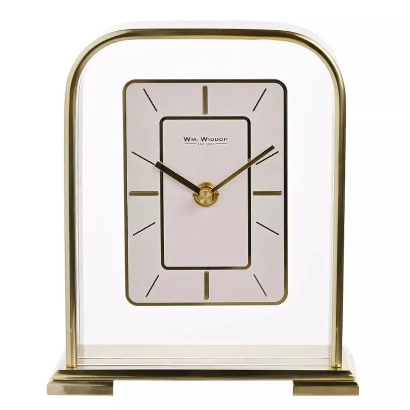 Wm. Widdop Arched Portrait Mantel Clock - 17 x 15cm