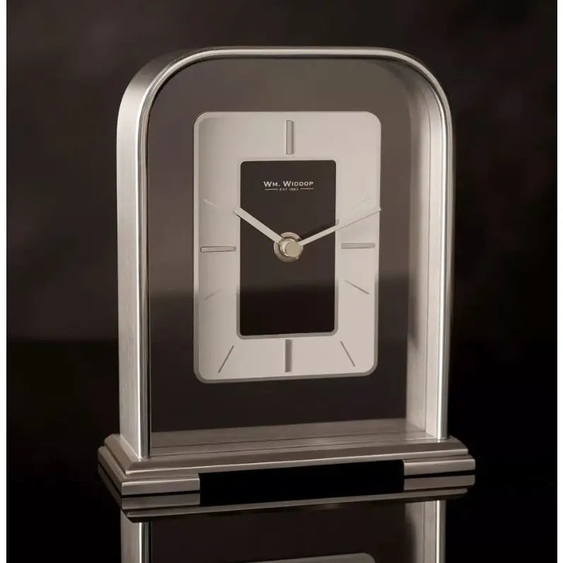 Wm. Widdop Arched Portrait Mantel Clock - 17 x 15cm