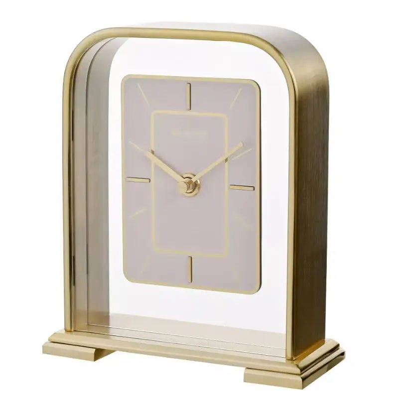 Wm. Widdop Arched Portrait Mantel Clock - 17 x 15cm