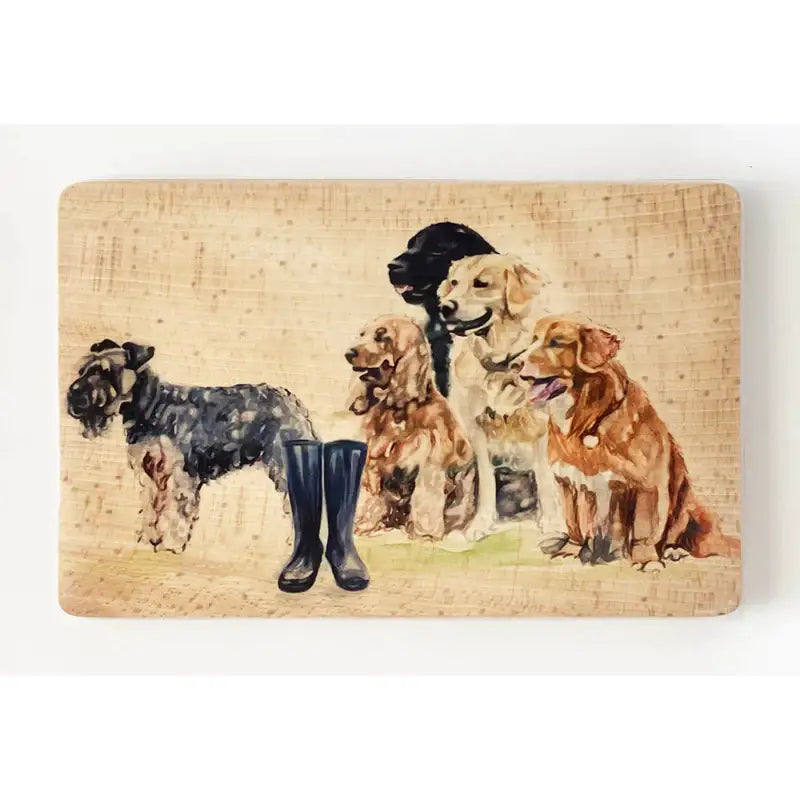 Wooden Chopping Board 30 x 20cm - Waiting For Walkies