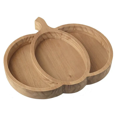 Wooden Pumpkin Tray 36x33cm - Seasonal >> Autumn >>