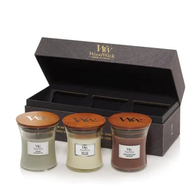 WoodWick 3 Mini Gift Set - Woody/Floral - Woody - Candles