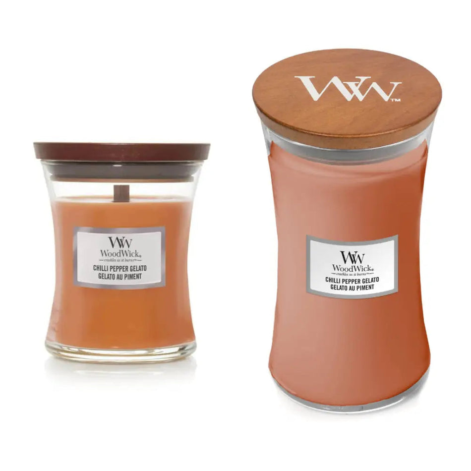 Woodwick Chilli Pepper Gelato - Medium / Large Candle -