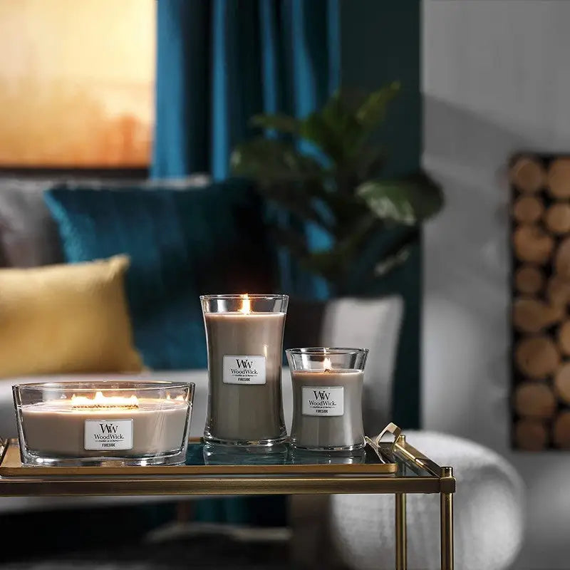 Woodwick Fireside Candle - Assorted Sizes - Scented