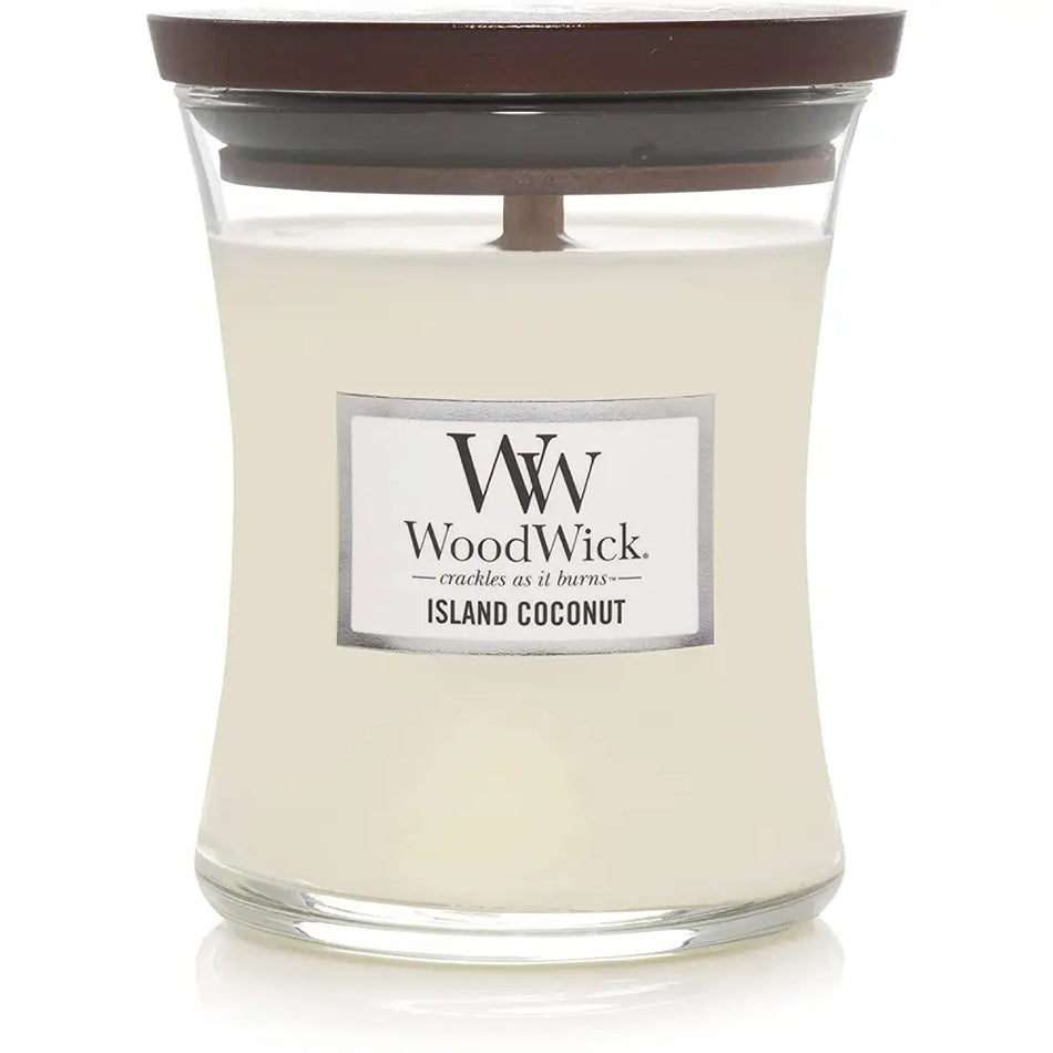Woodwick Island Coconut Candle - Assorted Sizes - Medium -