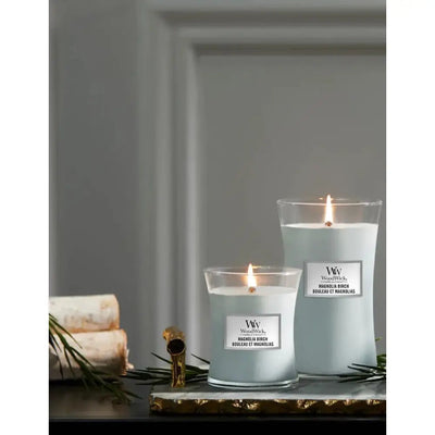 Woodwick Magnolia Birch Candle - Assorted Sizes - Scented