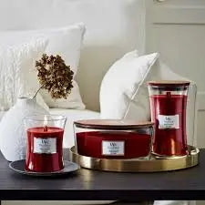Woodwick Pomegranate Candle - Assorted Sizes - Scented