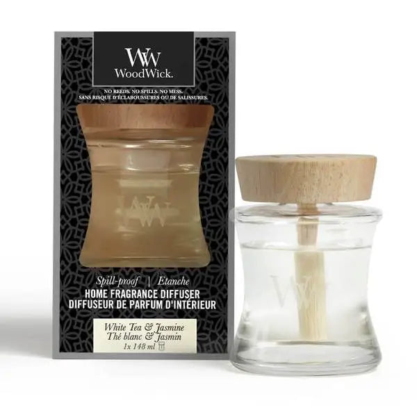 Woodwick White Tea & Jasmine - Spill Proof Diffuser -